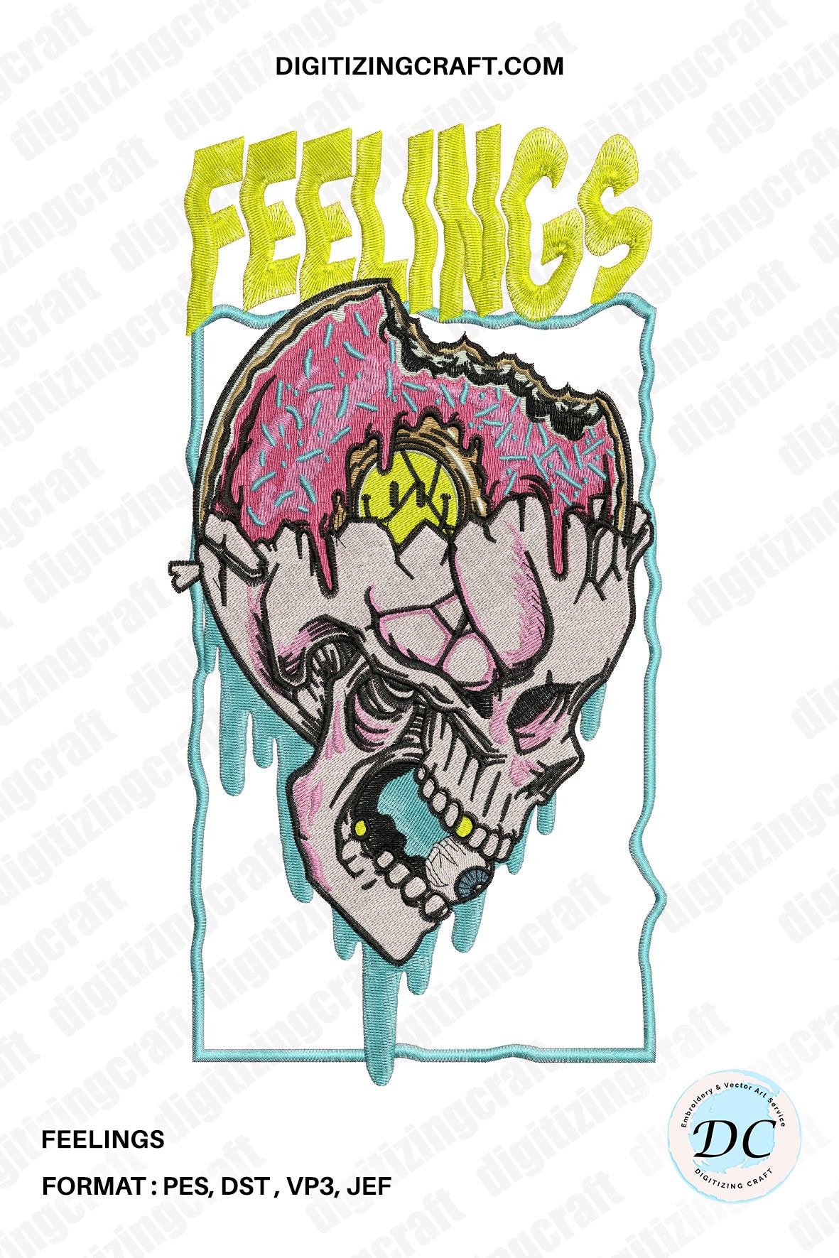 Feelings Embroidery Design